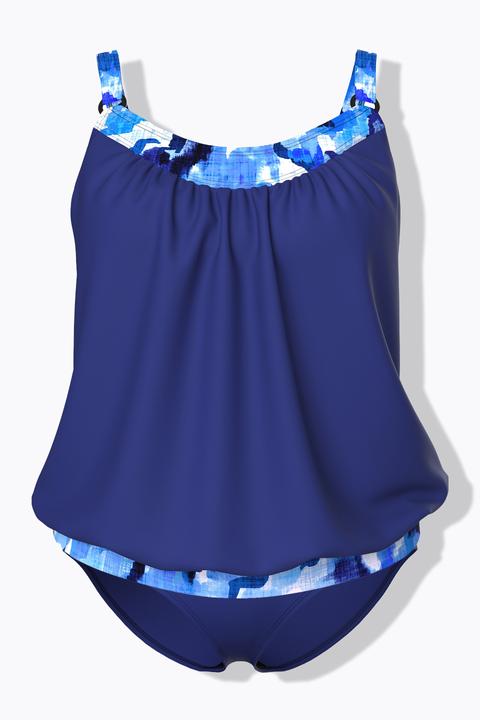 Actual product image Ulla Popken Elastic Hem Tankini Set (50, 52)