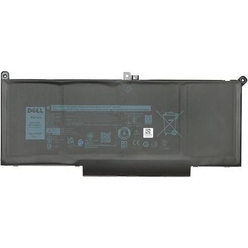 Dell Battery, 60WHR, 4 Cell (4 Zellen), Notebook Akku, Schwarz