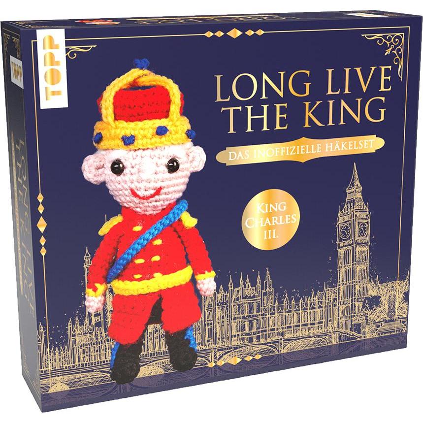 Thumbnail - Topp Häkelset "Long live the King", Handarbeitsset, Mehrfarbig