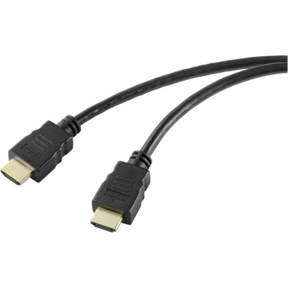 SpeaKa Professional HDMI Anschlusskabel HDMI-A Stecker, HDMI-A Stecker 0.50 m Sc (0.50 m, HDMI), Video Kabel