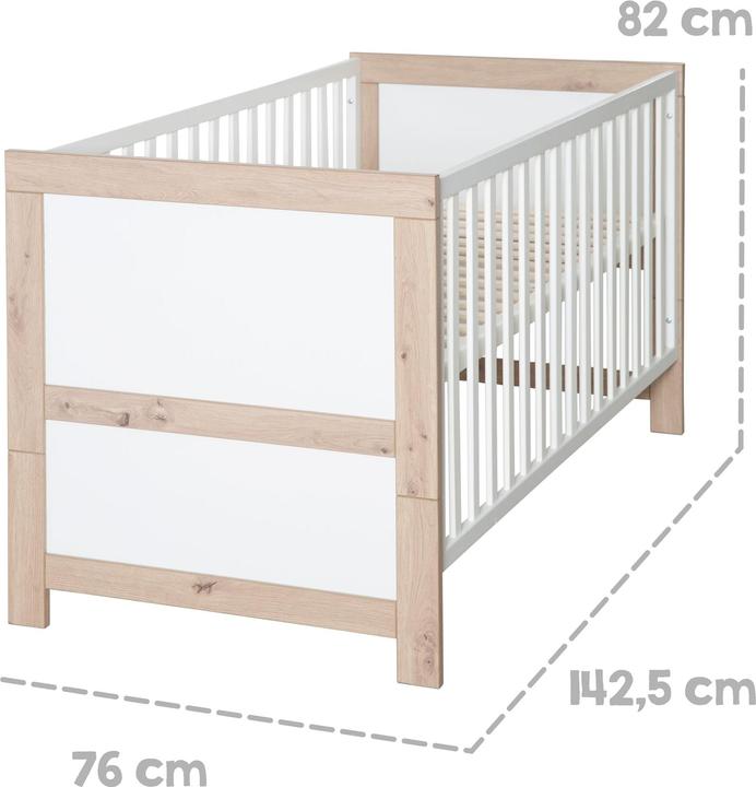 Image du produit Roba Ensemble pour chambre d'enfant Malo (Unité de changement, Armoires pour enfant, Lit de bébé)