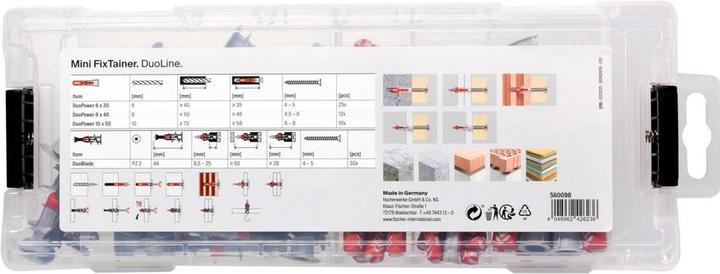 Produktbild Fischer MiniFixTainer DuoLine (77 Stk.)