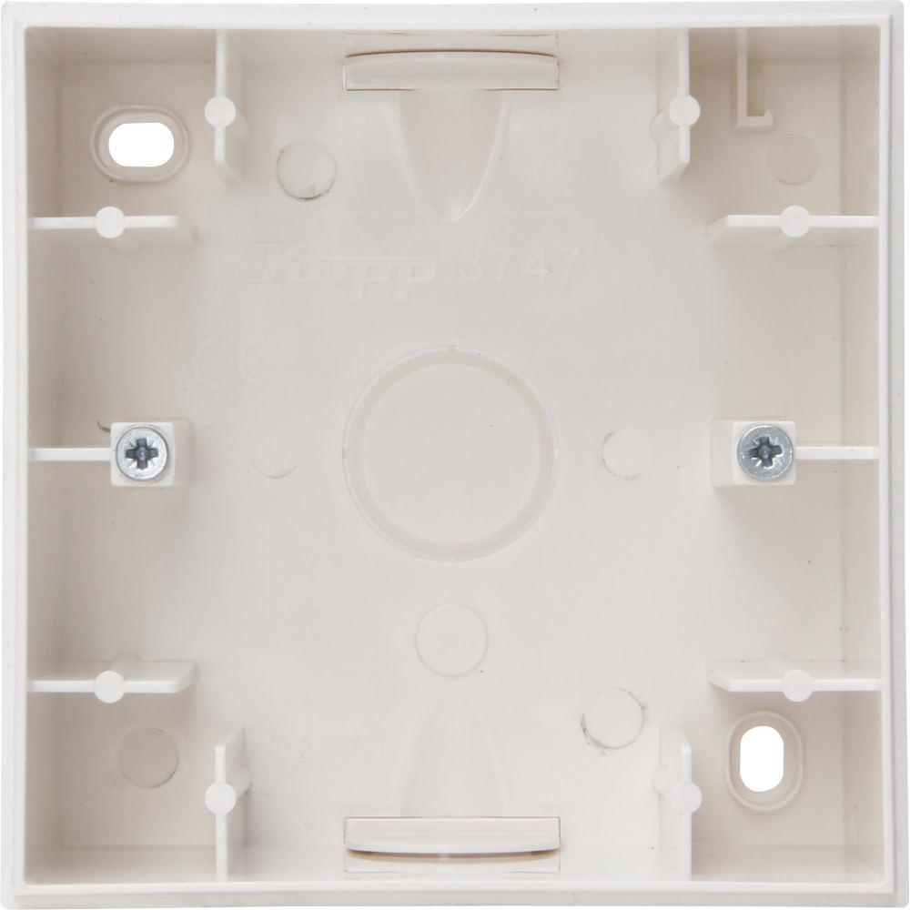 Kopp, Zubehör Schalterprogramm, Contenitore a incasso Bianco 374729006