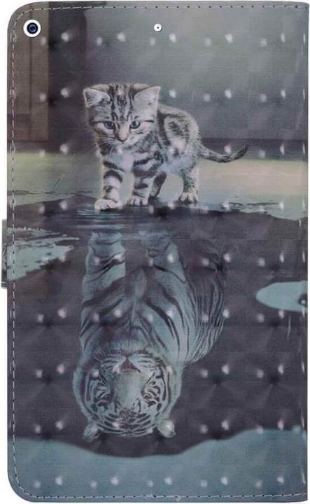 Produktbild Cover-Discount iPad 10.2 - Etui Glitzer Effekt Katze (Apple iPad 2019 (7. Gen), Apple iPad 2020 (8. Gen), Apple iPad 2021 (9. Gen))