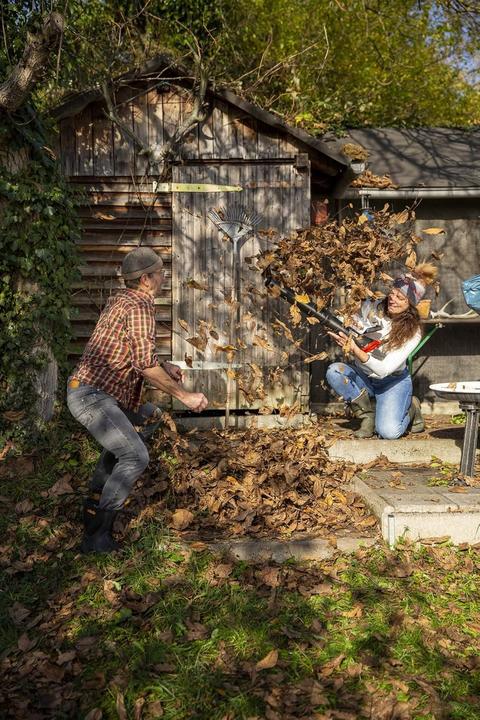Actual product image Ikra Battery-powered leaf blower 20V 2Ah Mogatec ICB 20 (Rechargeable battery operated, Leaf blower)