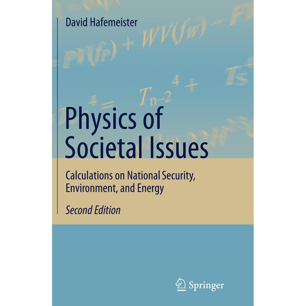 Physics of Societal Issues, Fachbücher von David Hafemeister