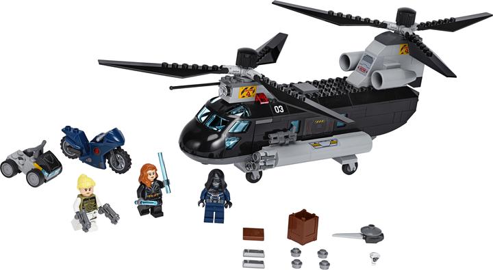 Produktbild LEGO Black Widows Hubschrauber-Verfolgungsjagd (76162, LEGO Marvel)