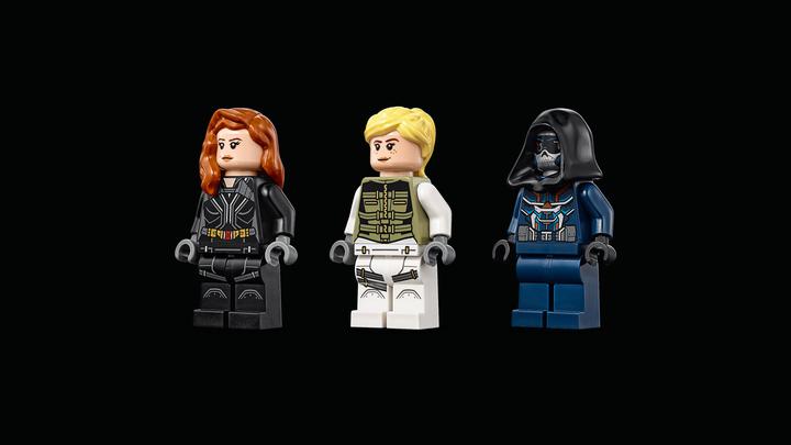 Produktbild LEGO Black Widows Hubschrauber-Verfolgungsjagd (76162, LEGO Marvel)