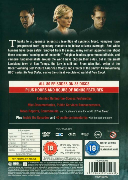 Actual product image Magni TRUE BLOOD-SEASONS 1-7 -33DVD-