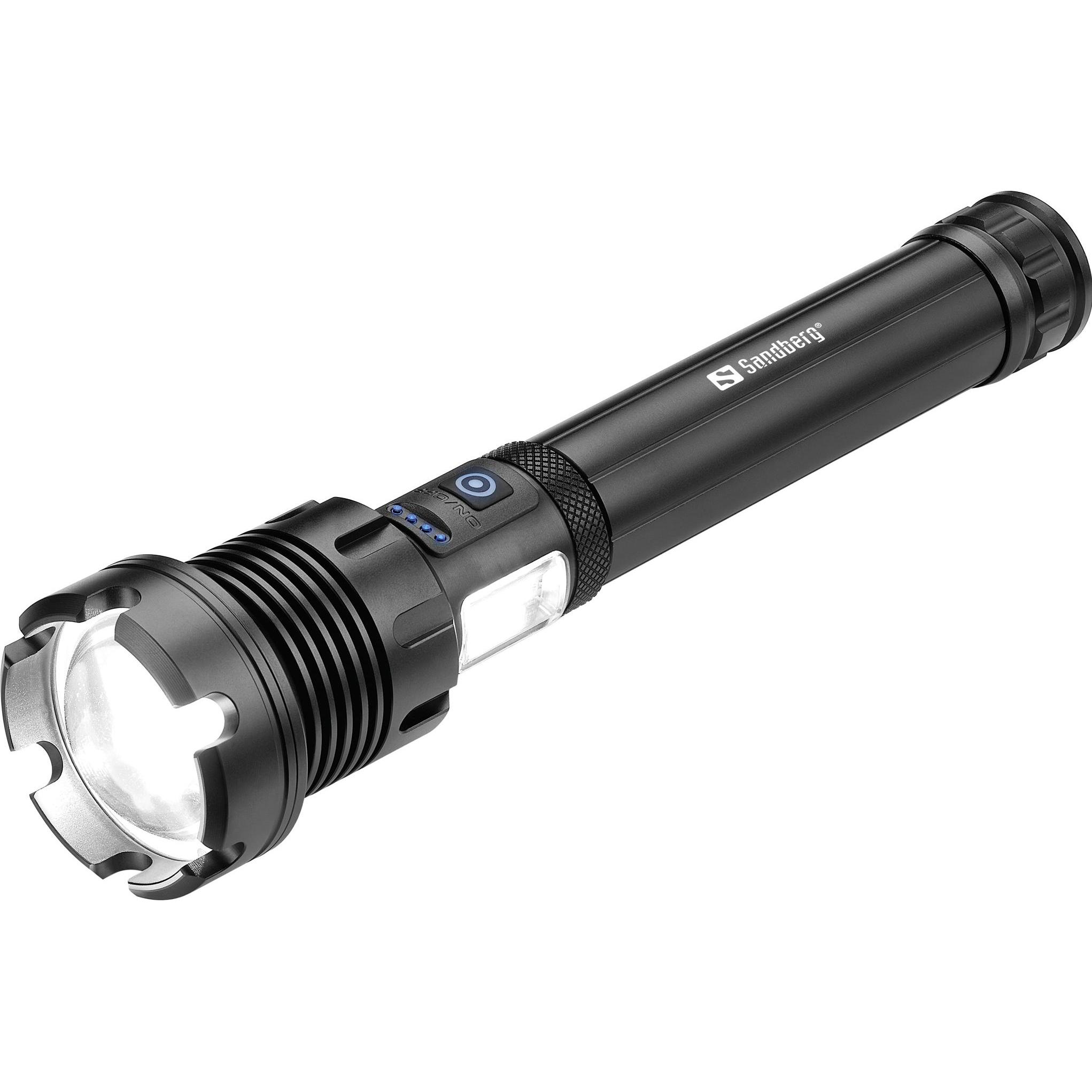 Sandberg Survivor 7in1 Torch PB 10000 (10000 mAh), Powerbank, Schwarz