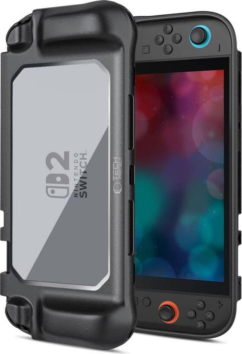 Tech-Protect MagMat-Hülle für Nintendo Switch 2, Schwarz und Transparent (Switch 2)