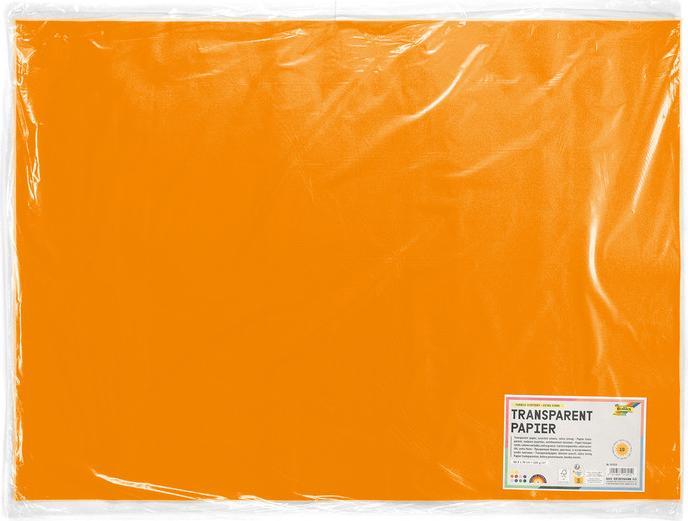 Actual product image Folia Transparent paper, (W)505 x (L)700 mm, orange (115 g/m²)