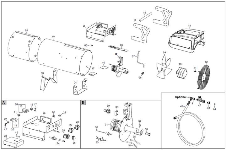 Actual product image BM2 Arcotherm Gas heater GP 65 A