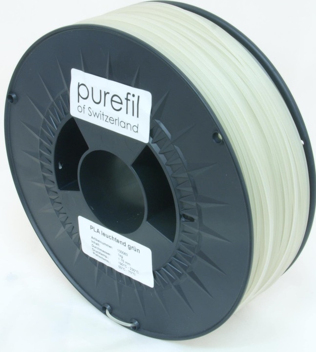 Actual product image Purefil Filament (PLA, 1.75 mm, 1000 g, Green)