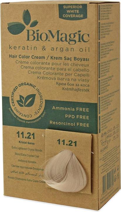 Produktbild Biomagic Haarfarbe 11/21 Extra Aufgehelltes Kristallblond 250g (Extra aufgehelltes Kristallblond)
