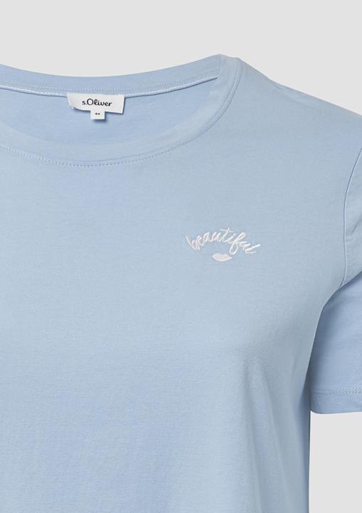 Produktbild S.Oliver T-Shirt Jersey-Shirt aus Baumwolle mit Stickerei (50)