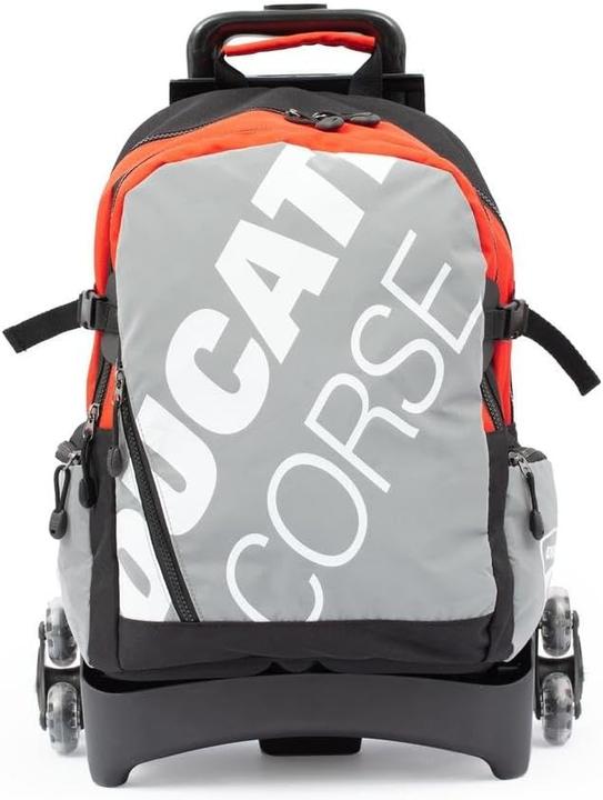Actual product image Giochi Preziosi Ducati Rolling Backpack with Magnetic System, Comfort Back, and Multiple Compartments (26 l)