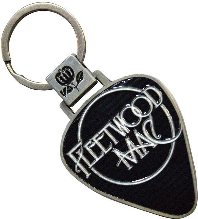 Actual product image Fleetwood Mac Classic Logo Plectrum Keyring