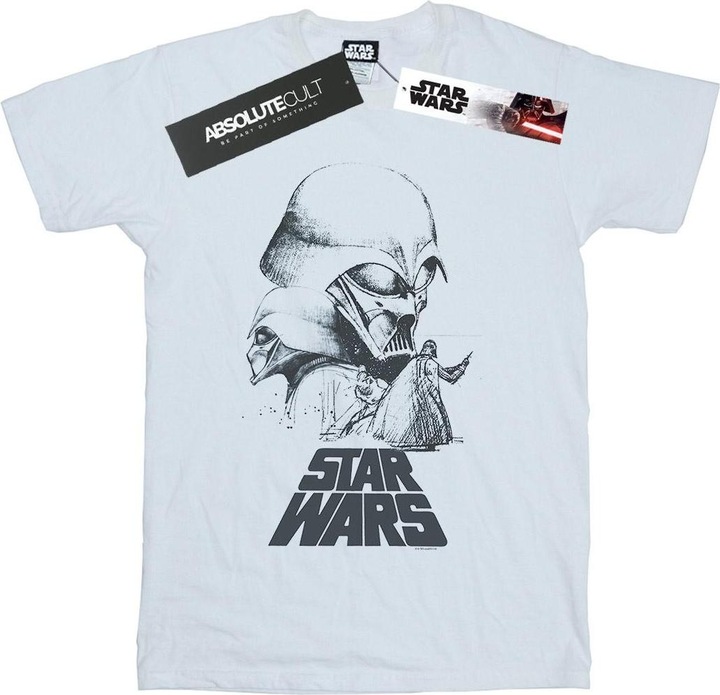 Immagine prodotto Star Wars Darth Vader Sketch Maglietta Uomo (L)