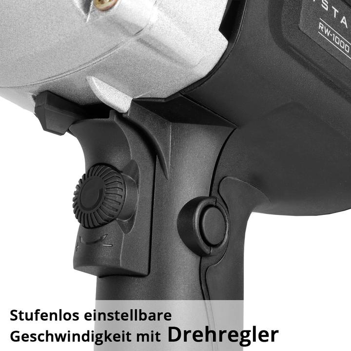 Actual product image Stahlwerk mortar stirrer 1,000 W stirrer 550 rpm additional whisk clockwise/anticlockwise speed control