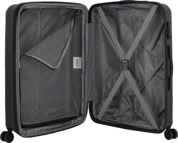 Actual product image American Tourister Exoline 4-wheel suitcase set, 3-piece with stretch fold (207 l)
