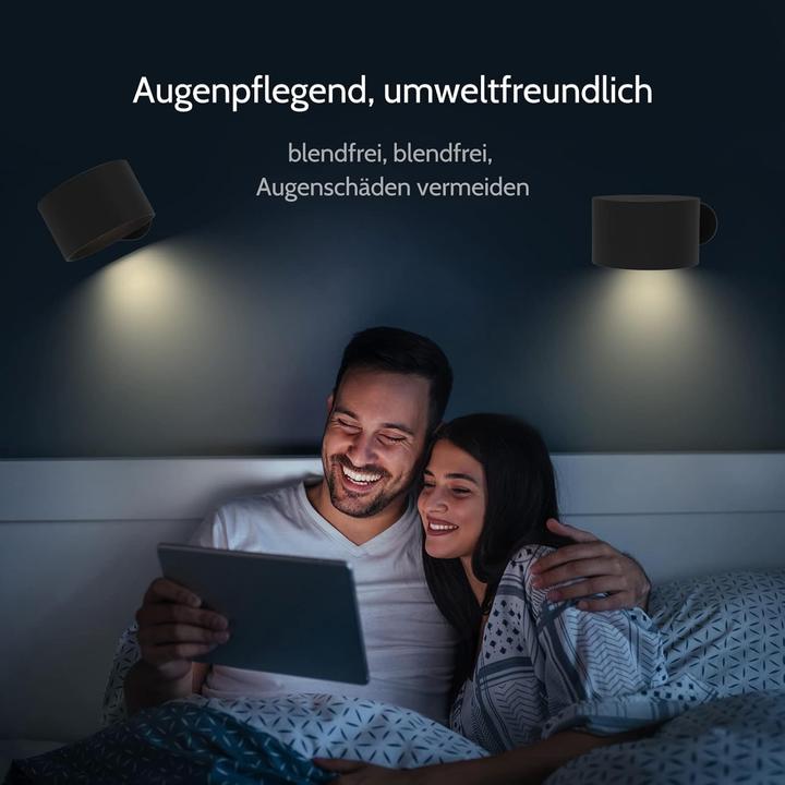Produktbild Lumina Swiss LED Wandleuchte Innovate Schwarz (450 lm)