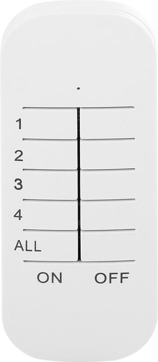 Actual product image Smartwares 4 channel remote control (Universal remote control, Radio Frequency (RF))