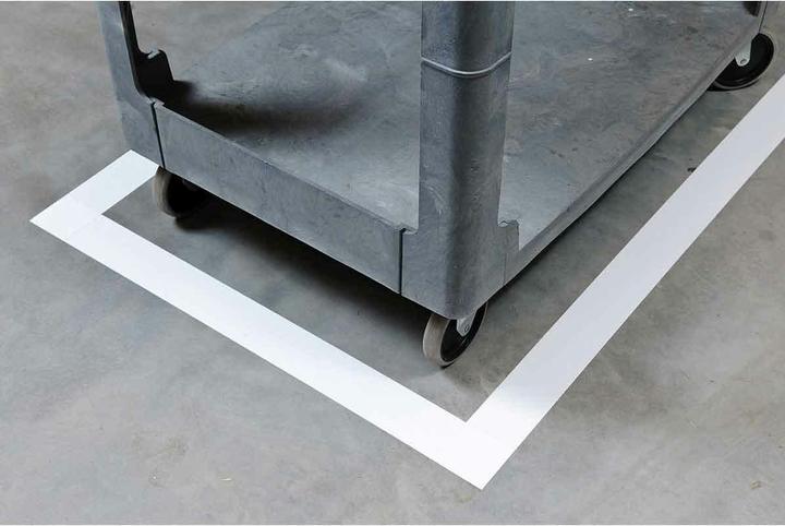 Produktbild Brady B-514, ToughStripe, Bodenmarkierbänder, Polyester, weiss, 101,6mm x 30m (104371) (101.60 mm)