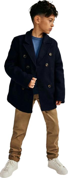 Actual product image Minoti Boys Wool Double Breasted Coat