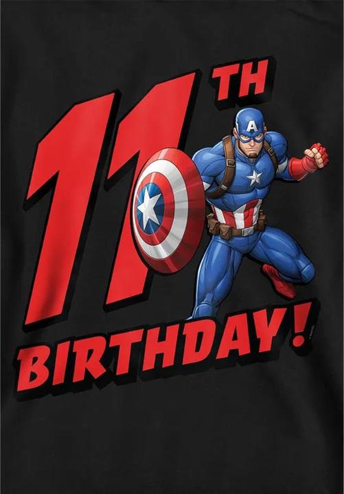 Produktbild Captain America Kapuzenpullover Zum Überziehen 11. Geburtstag (128)