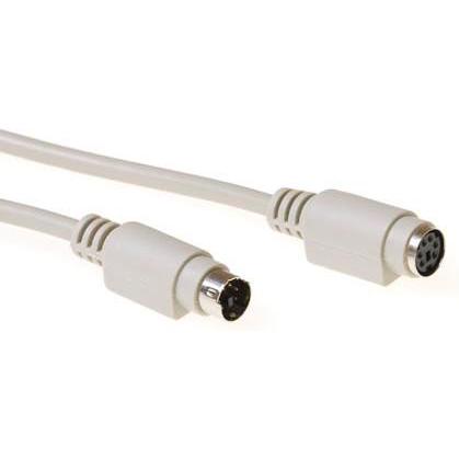 Thumbnail - ACT Keyboard/Mouse extension cable PS/2 male, Maus + Tastatur Zubehör, Beige