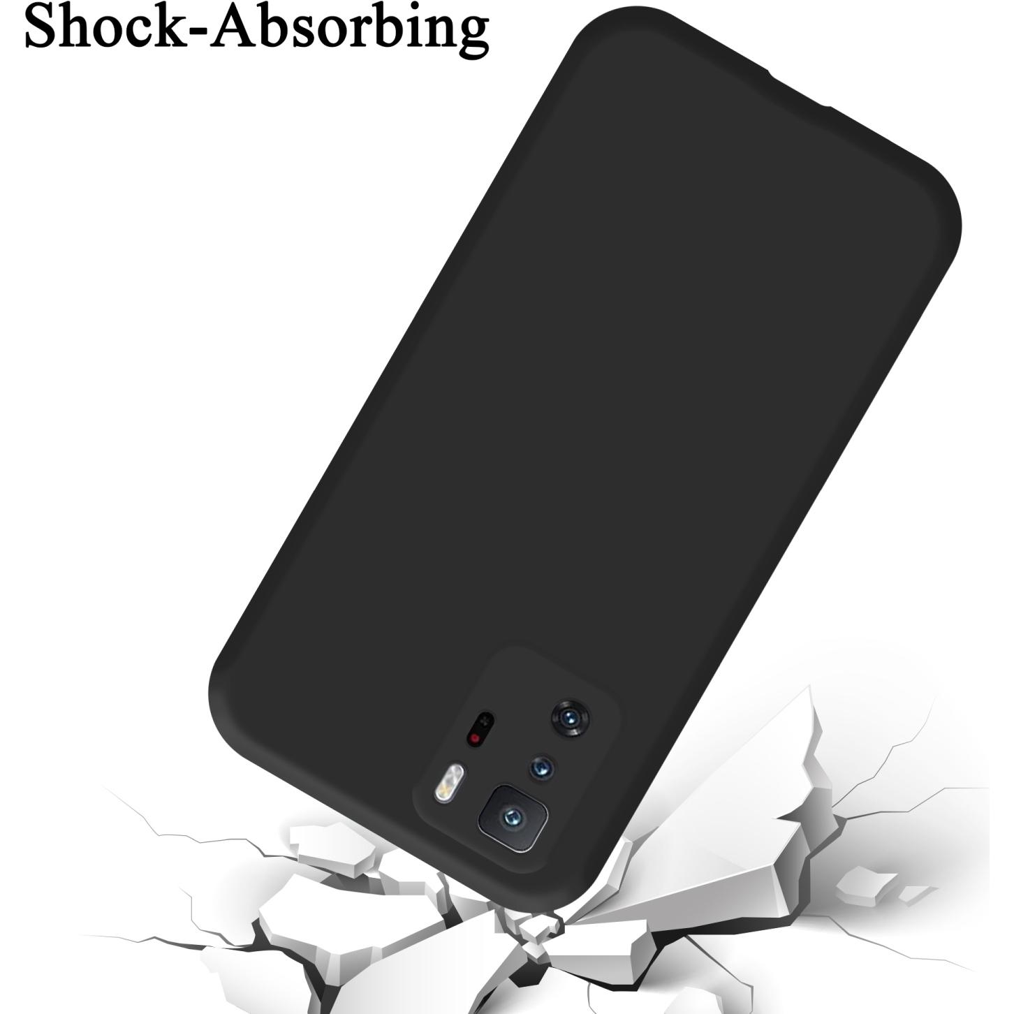 Thumbnail - Cadorabo TPU Liquid Silicone Case Hülle für Xiaomi POCO X3 GT (Xiaomi Poco X3 GT), Smartphone Hülle, Schwarz