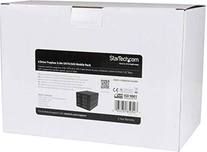 Image du produit StarTech 4x 3,5" SATA disque dur sans support cadre amovible en aluminium