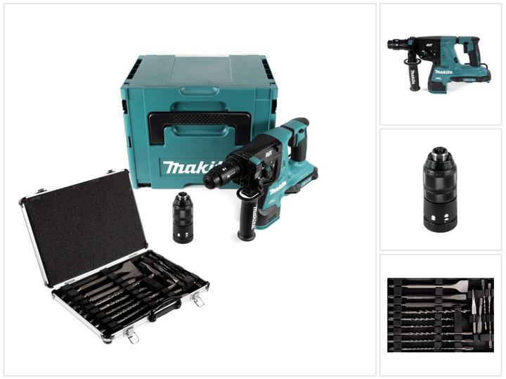 Makita DHR 281 ZJ Brushless Perforateur-burineur sans fil 28 mm 2 x 18 V + Mandrin + Coffret MakPac