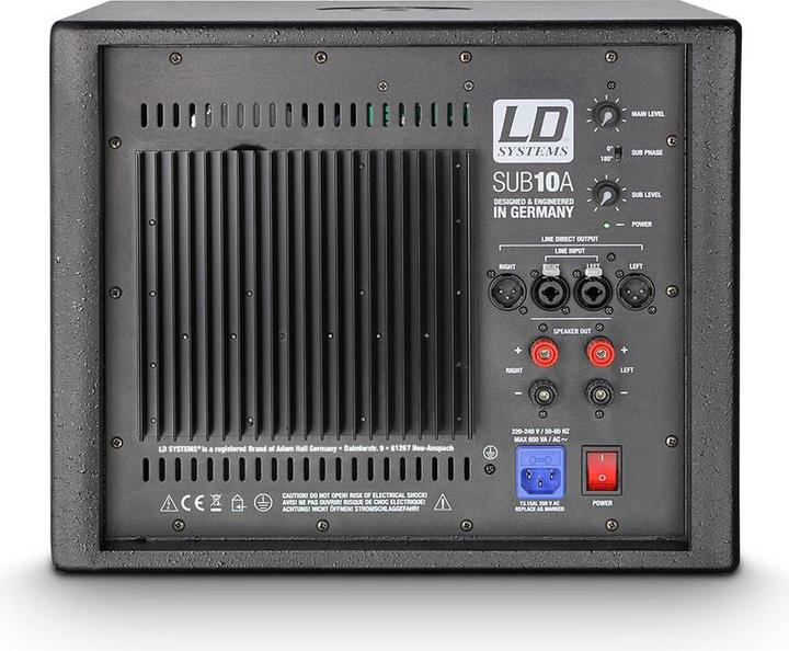 Image du produit LD Systems SUB 10 A Subwoofer de 10 pouces (Actif)