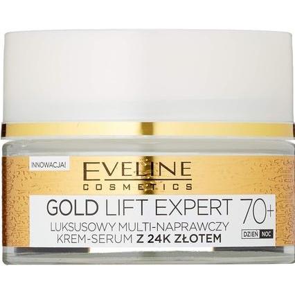 Eveline, Gesichtsserum, Gold Lift Expert 70+ Multi repair Tages- & Nachtcreme-Serum 50ml (50 ml)