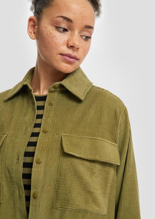 Immagine prodotto s.Oliver Bluse Cord-Overshirt mit Brusttaschen (34)