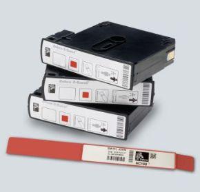 Actual product image Zebra Z-Band Direct Red, White Hospital Wristband