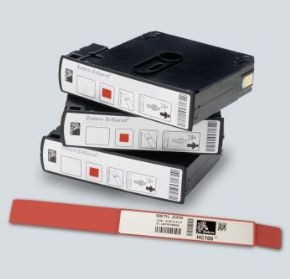 Produktbild Zebra Z-Band Direct Rot, Weiss Krankenhaus-Armband