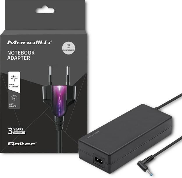 Produktbild Qoltec 51735 - Notebook - 220 - 240 V - 50 - 60 Hz - 150 W - 19.5 V - Schwarz (150 W)