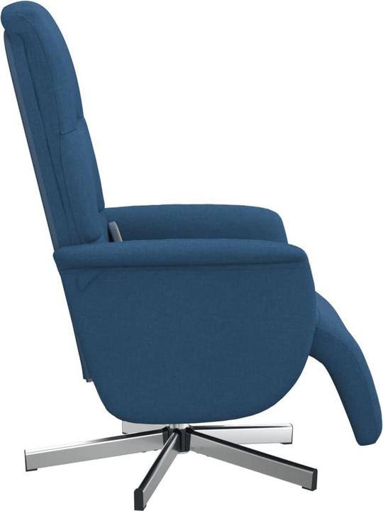 Produktbild VidaXL Massagesessel mit Fussteil Blau Stoff,Farbe: Blau,Material