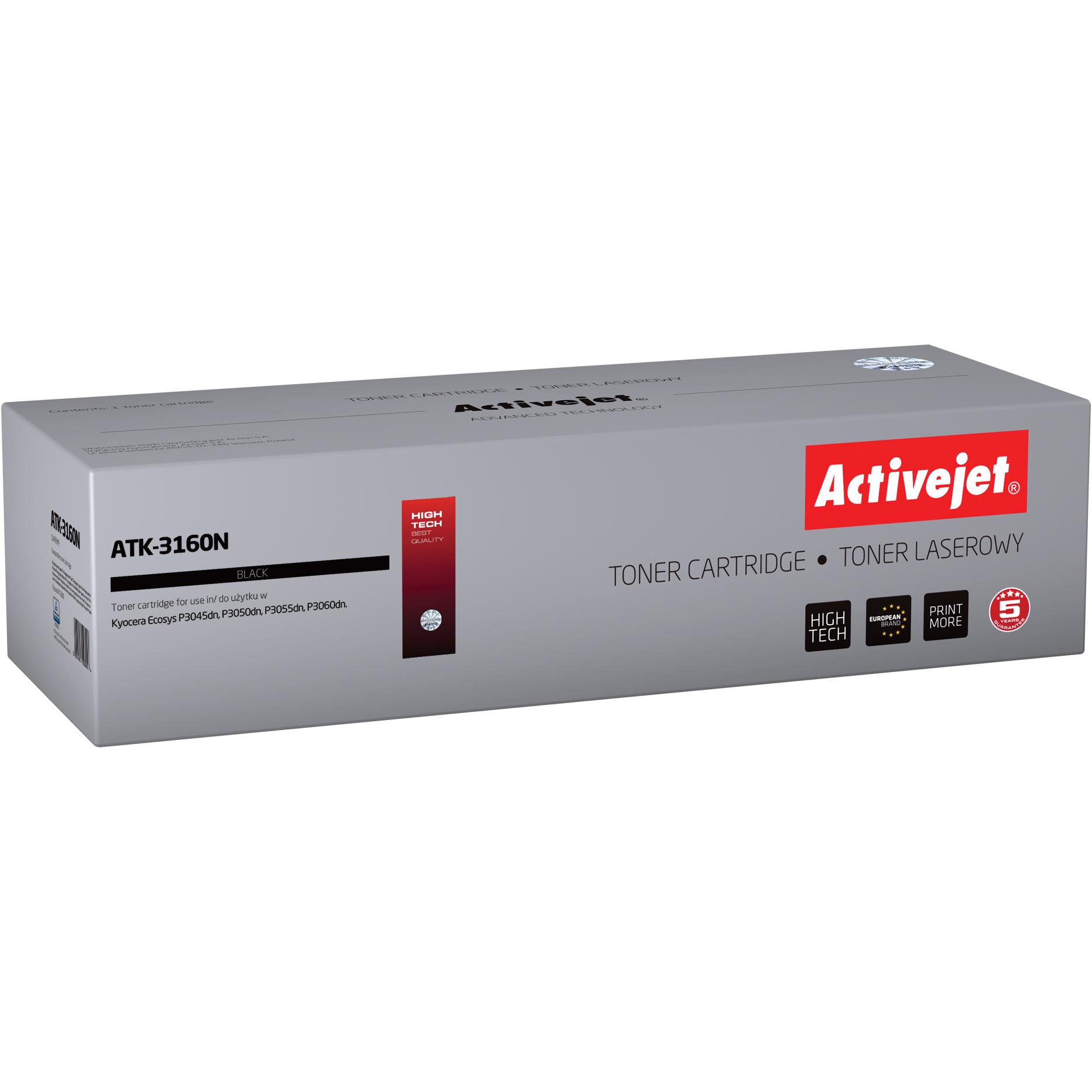 Activejet, Toner, ATK-3160N - 12500 Seiten - Schwarz - 1 Stück(e) (BK)