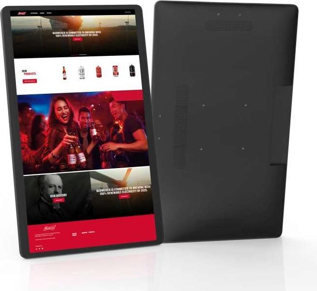 Produktbild Allnet High Performance Display 35,60cm (14"), Android 12, RK3588, NFC, PoE, HDMI In, Farbe schwarz (14", 128 GB, Schwarz)