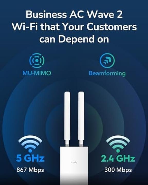 Actual product image Cudy Access Point AP1300 Outdoor AP Gigabit AC1200 Outdoor (867 Mbit/s)