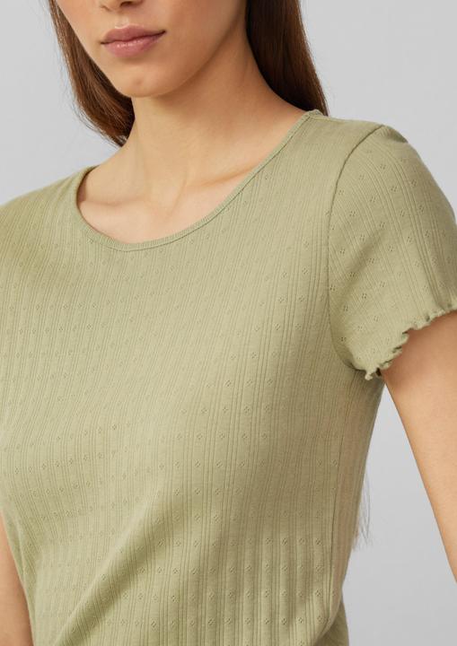 Actual product image S.Oliver T-Shirt T-Shirt mit Ajour-Muster (XS)