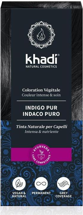 Actual product image Khadi Plant Hair Dye Pure Indigo (Indigo)