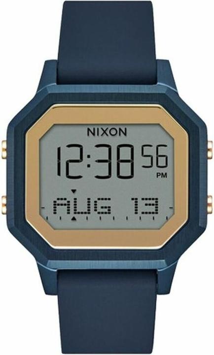 Actual product image Nixon Ladies Digital Module Watch with Silicone Bracelet A121185900 bluegold band ring (36 mm)