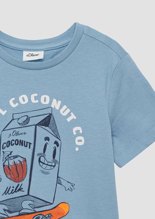 Produktbild S.Oliver T-Shirt T-Shirt aus Baumwolle mit Frontprint (116, 122)