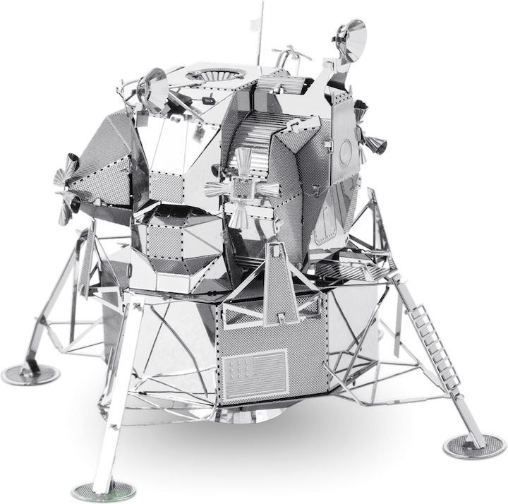 Actual product image Metal Earth Apollo Lunar Module Silver Edition