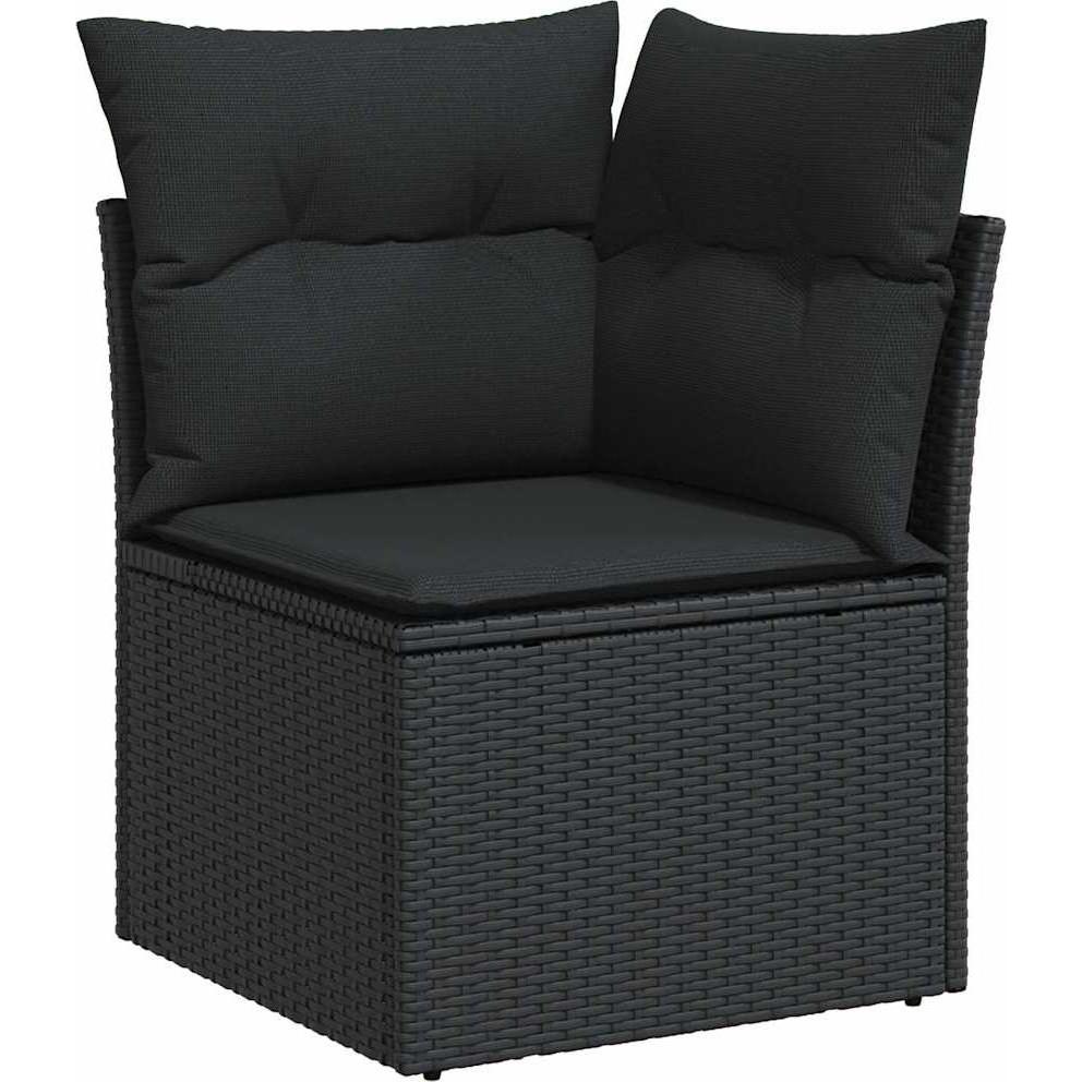 Thumbnail - VidaXL, Gartenlounge, Gartenmöbel Sofa Garnitur Sitzgruppe Lounge 8-tlg. Schwarz Poly Rattan
